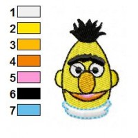 Bert and Ernie Embroidery Design 13